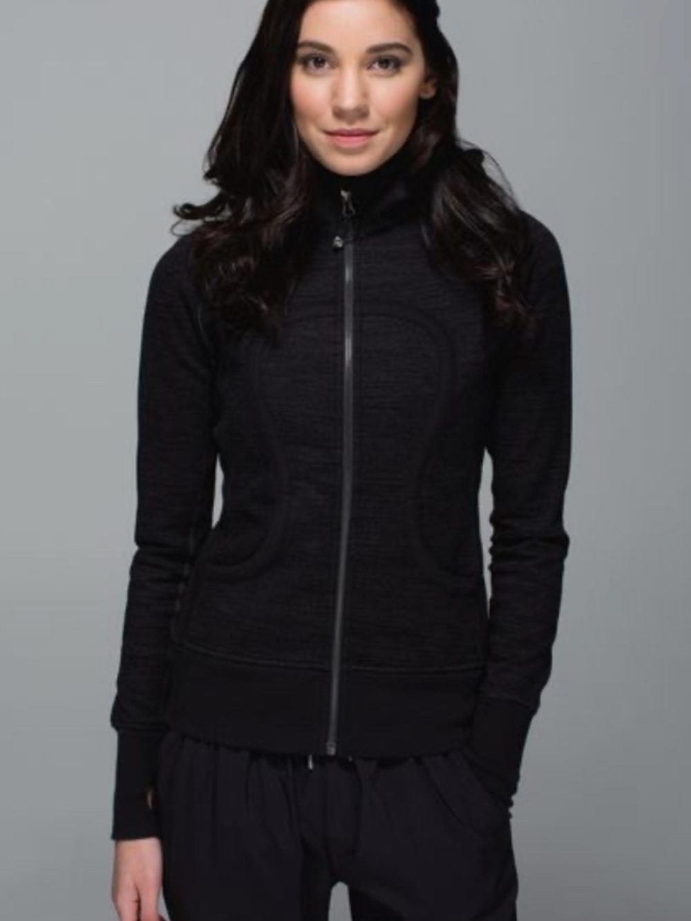 BLACK Lululemon Cuddle up Jacket M pit to pt 20"